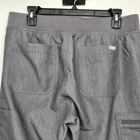 Figs Petite High Waisted Yola Skinny Scrub in Graphite & Teal  Pants Women's MP - Picture 8 of 11